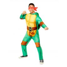 Costume Tartarughe Ninja Con 4 Maschere Per Adulto - Personaggi E Cosplay - Verde - L