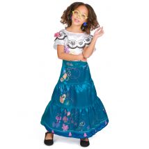 Costume Mirabel Encanto Deluxe Per Bambina - Personaggi E Cosplay - Blu - 4-6 anni (109-124 cm)
