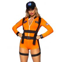 Costume Da Astronauta Sexy Per Donna - Uniformi - Nero - S