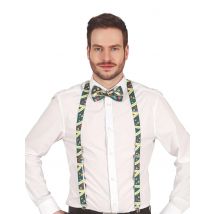 Bretelle Verdi Di Natale Per Adulto - Tutti Accessori Natale - Multicolore - Taglia Unica