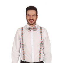 Bretelle Con Motivi Di Natale Per Adulto - Tutti Accessori Natale - Multicolore - Taglia Unica