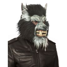 Maschera Integrale Da Lupo Mannaro Grigio Per Adulto - Tutta La Selezione Halloween - Nero - Taglia Unica