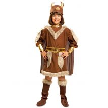 Costume Da Vichingo In Pelliccia Per Bambino - Vichinghi - Marrone - 5 - 6 anni (110-122 cm)