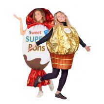 Costume Coppia Super Caramelle Per Adulti - Umorismo - Multicolore - Taglia Unica