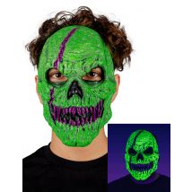 Maschera Da Scheletro Demoniaco Verde Per Adulti - Magia E Orrore - Verde - Taglia Unica
