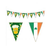 Ghirlanda Di Bandierine San Patrizio 3 M - Popoli Del Mondo - Verde - Taglia Unica