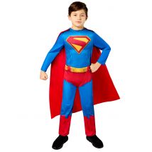 Costume Classico Di Superman Per Bambino - Eroi E Cattivi Leggendari - Blu - 5/6 anni (105/116 cm)