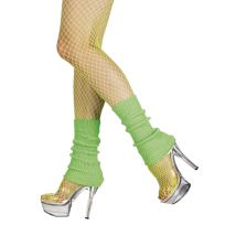 Groene beenwarmers voor vrouwen - Thema: Retro - Groen - Maat One Size