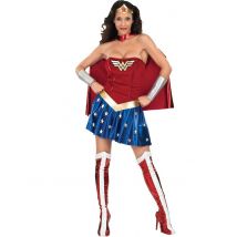 Wonder Woman kostuum voor vrouwen - Thema: Bekende personages - Rood - Maat Small