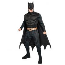 Zwart Batman outfit voor mannen - Thema: Bekende personages - Zwart - Maat Medium