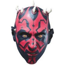 Darth Maul Star Wars masker 3/4 voor volwassenen - Thema: Bekende personages - Rood - Maat Uniek Formaat