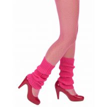 Roze beenwarmers voor dames - Thema: Jaren 80/90 - Roze - Maat Uniek Formaat