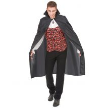 Dracula cape voor volwassenen Halloween kleding - Thema: Magie en Horror - Zwart - Maat One Size