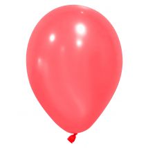12 rode ballonnen van 28 cm - Thema: Kleuren - Rood - Maat Uniek Formaat