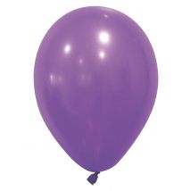 12 paarse ballonnen van 28 cm - Thema: Kleuren - Paars - Maat Uniek Formaat