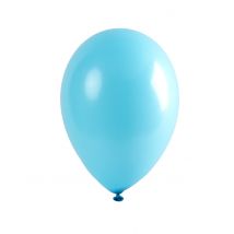 12 turkooizen ballonnen van 28 cm - Blauw - Maat Uniek Formaat