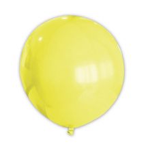 Reusachtige gele ballon - Thema: Hippies en flower power - Geel - Maat Uniek Formaat
