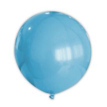 Reusachtige turkooizen ballon - Thema: Prinsessen - Blauw - Maat Uniek Formaat