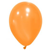 100 oranje ballonnen van 27 cm - Thema: Magie en Horror - Oranje - Maat Uniek Formaat