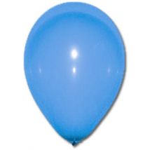 100 blauwe ballonnen van 27 cm - Thema: Kleuren - Blauw - Maat Uniek Formaat