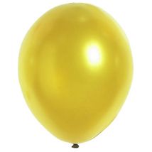 Goudkleurige metallieken ballonnen van 29 cm. - Thema: Kleuren - Goud - Maat Uniek Formaat