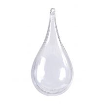 3 transparante waterdruppelhouders van 11 cm om op te hangen - Maat Uniek Formaat