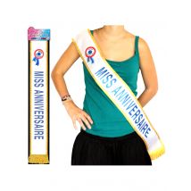Blauwe sjerp Miss verjaardag - Thema: Humoristisch - Blauw - Maat Uniek Formaat