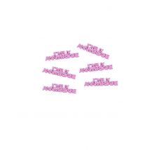 Fuchsia Joyeux Anniversaire tafel confetti - Thema: Sfeer decoratie - Roze - Maat Uniek Formaat