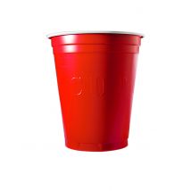 Set van Amerikaanse Original Cup bekers - Thema: Werelddelen - Rood - Maat Uniek Formaat