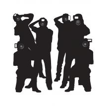 Paparazzi muurdecoratie - Thema: Black + White - Zwart - Maat Uniek Formaat