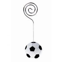 4 voetbalplaatskaartjes 3 x 9 cm - Thema: Sport - Grijs, Wit - Maat Uniek Formaat