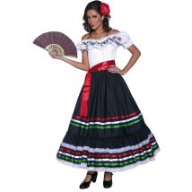Spaanse senorita danseres kostuum voor vrouwen - Thema: Werelddelen - Gekleurd - Maat L