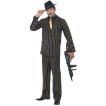 Gangster charleston kostuum voor mannen - Thema: Charleston - Zwart - Maat M