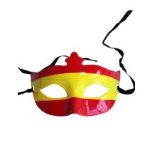 Halfmasker voor spaanse supporters - Thema: Supporters - Maat One Size