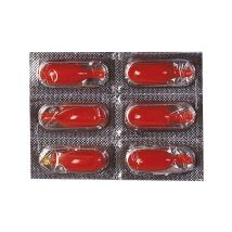 6 Nep bloed capsules - Thema: Magie en Horror - Rood - Maat Uniek Formaat