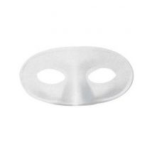 Wit halfmasker voor kinderen - Thema: Black + White - Grijs, Wit - Maat One Size