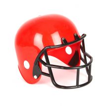 Amerikaanse voetbal speler helm voor kinderen - Thema: Beroepen - Rood - Maat One Size