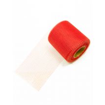 Rode tule rol 20 meter, 8 cm breed - Thema: Jaren 40/50 - Rood - Maat Uniek Formaat
