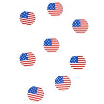 USA confetti - Thema: Nationaliteit en Supporters - Gekleurd - Maat Uniek Formaat