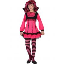 Roze vampier kostuum voor meisjes Halloween - Thema: Verkleedideeën - Roze - Maat 116/128 (5-6 jaar)
