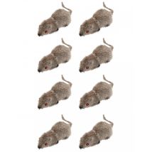Set van 8 halloween muizen - Thema: Magie en Horror - Zwart - Maat One Size