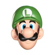 Luigi masker voor volwassenen - Thema: Alle licenties - Zwart - Maat One Size