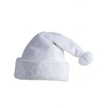 Witte kerstmuts voor volwassenen - Thema: Kleuren - Grijs, Wit - Maat Uniek Formaat