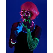 Fluo feestbox voor 5 personen - Thema: Fluo en fosfo - Geel - Maat Uniek Formaat