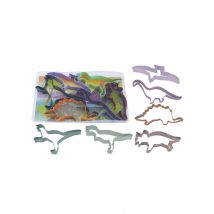 Set van 6 bakvormpjes dinosaurus - Thema: Dieren - Gekleurd - Maat Uniek Formaat