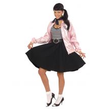 Rock-’n-rollrok voor dames - Thema: Retro - Zwart - Maat One Size