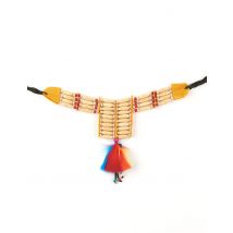 Indianen ketting voor volwassenen - Thema: Carnaval accessoire - Gekleurd - Maat Uniek Formaat