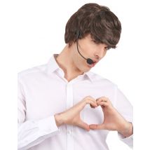 Zanger microfoon headset - Thema: Carnaval accessoire - Gekleurd - Maat Uniek Formaat