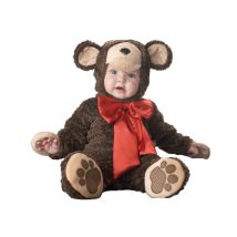 Teddybeer kostuum voor baby's - Luxe - Thema: Verkleedideeën - Bruin - Maat 86 (18-24 maanden)