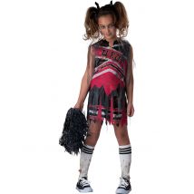 Zombie cheerleader kostuum voor meisjes Halloween - Thema: Verkleedideeën - Roze - Maat 116 (6 jaar)